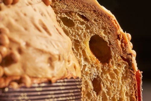 Panettone abricot, noisette et dulcey