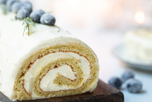 Bûche de noël à la vanille