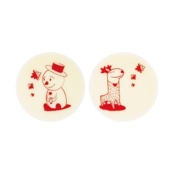 decor rond noel rouge 2 modeles par chocolatree
