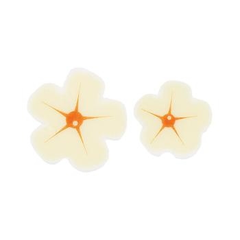 decor fleur blanc orange 2 tailles par chocolatree