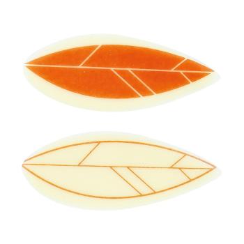 decor feuille orange 2 modeles par chocolatree