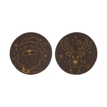 decors rond personnages noel enchante 2 modeles par chocolatree