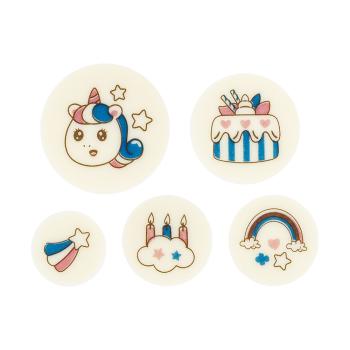 decor rond anniversaire licorne 5 modeles par chocolatree