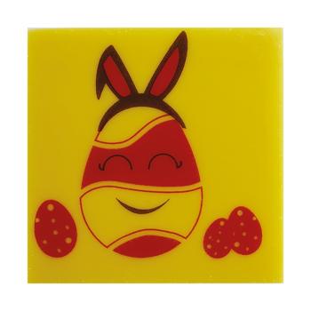 carré œuf lapin pâques par chocolatree