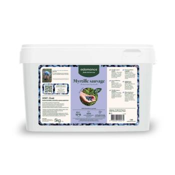 myrtille sauvage en puree 2x5kg par adamance
