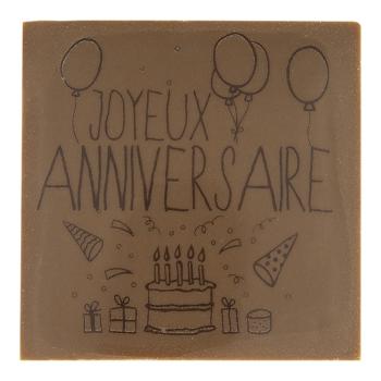 carré joyeux anniversaire par chocolatree