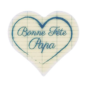 decor coeur bonne fete papa cahier par chocolatree