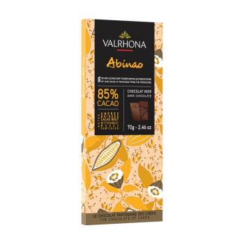 tablette chocolat noir abinao 85 par valrhona