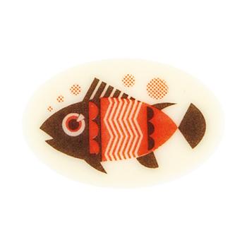 decor ovale poisson rouge par chocolatree