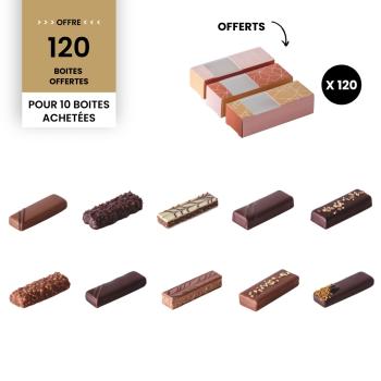 promotion chocobar 10 boites par valrhona