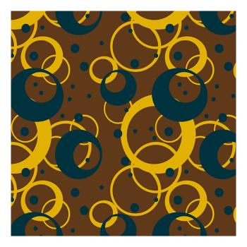 transfert cercle bleu orange par chocolatree