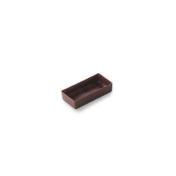 mini rectangles slim chocolat par la rose noire