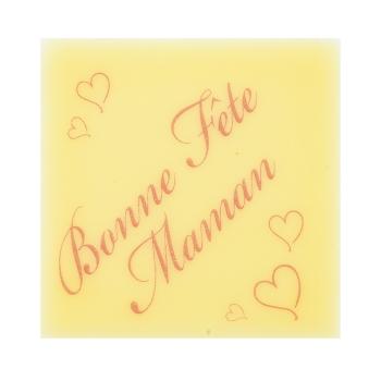 carré bonne fête maman cœurs par chocolatree