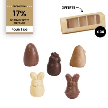 colis animaux paques 8 boites par valrhona