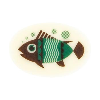 decor ovale poisson vert par chocolatree