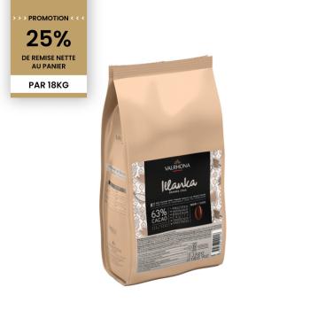 Promotion Chocolat noir Illanka 63% - 18 kg