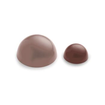 petits domes globe chocolat noir par la rose noire