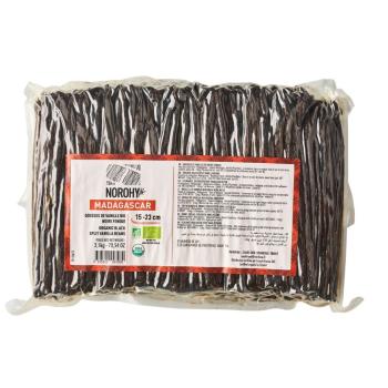 gousses vanille noire fendue madagascar bio 15 23cm par norohy