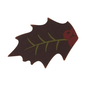 decor feuille houx boules par chocolatree