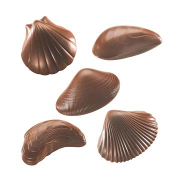 coquillage au chocolat au lait par valrhona