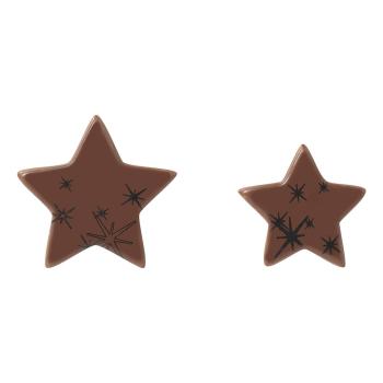 decors etoiles flocons lait 2 tailles par chocolatree
