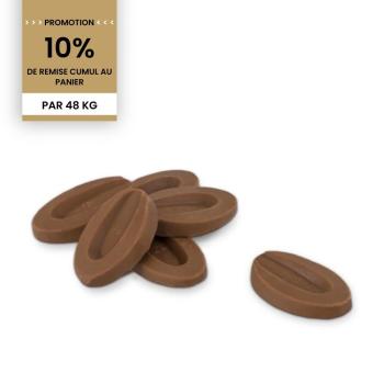 promotion chocolat au lait satilia lactee 38 48kg par valrhona