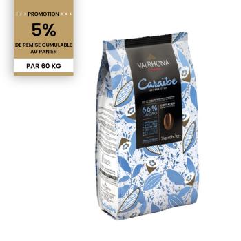 promotion chocolat noir caraibe 66 60 kg par valrhona