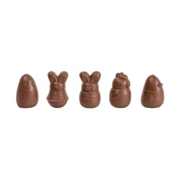 assortiment animaux paques chocolat au lait par valrhona