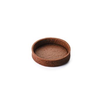 fonds tarte grands ronds sucres cacao par la rose noire