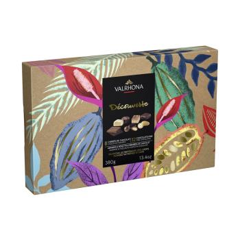 coffret decouverte chocolat noir lait dulcey 380 g par valrhona