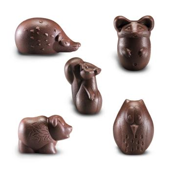 assortiment animaux foret praline chocolat noir par valrhona