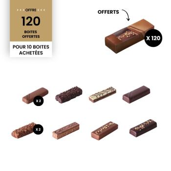 colis chocobar 10 boites etuis par valrhona