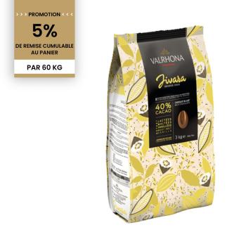 promotion chocolat au lait jivara 40 60 kg par valrhona
