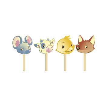 moule sucette animaux batons par chocolatree