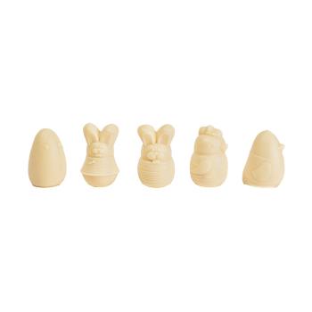 assortiment animaux paques chocolat blanc par valrhona