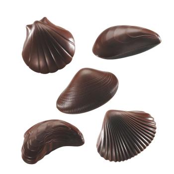 coquillage au chocolat noir par valrhona