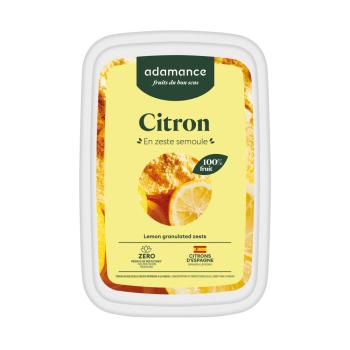 zeste citron semoule surgelee 500 g par adamance