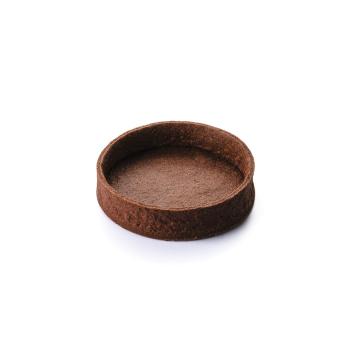 fonds tarte tres grands ronds sucres cacao par la rose noire