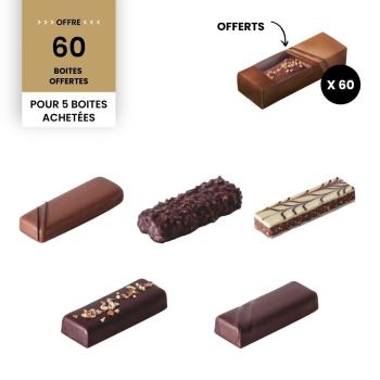 colis chocobar 5 boites par valrhona