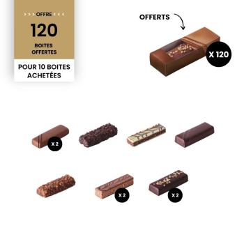 colis chocobar 10 boites etuis par valrhona