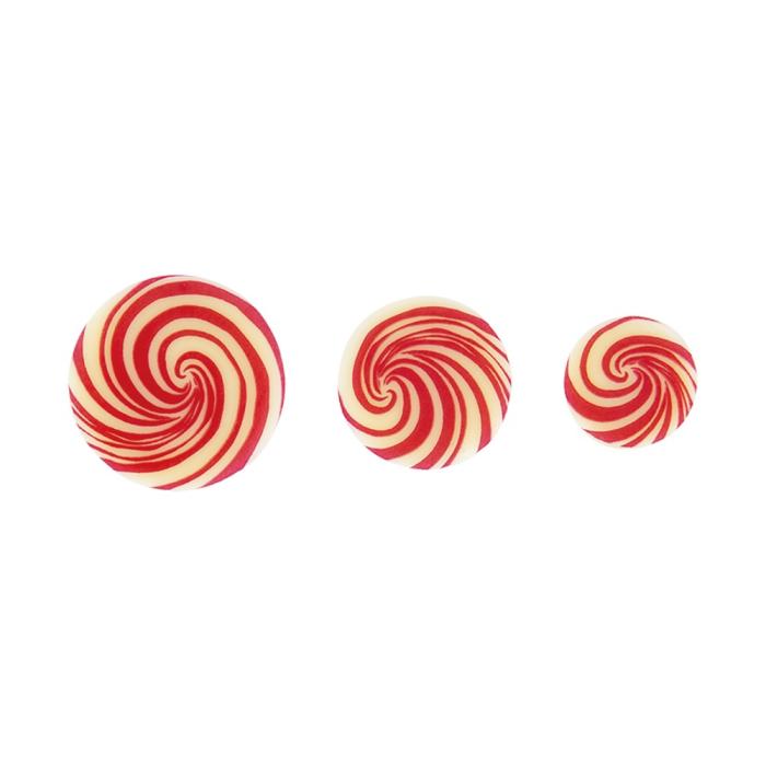 rond spirale rouge 3 tailles par chocolatree