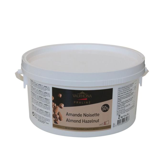 Praliné Amande Noisette 50% fruité Valrhona pot 2Kg 