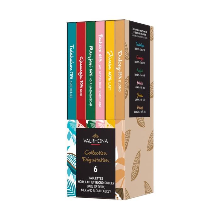 coffret tablettes degustation 420g par valrhona