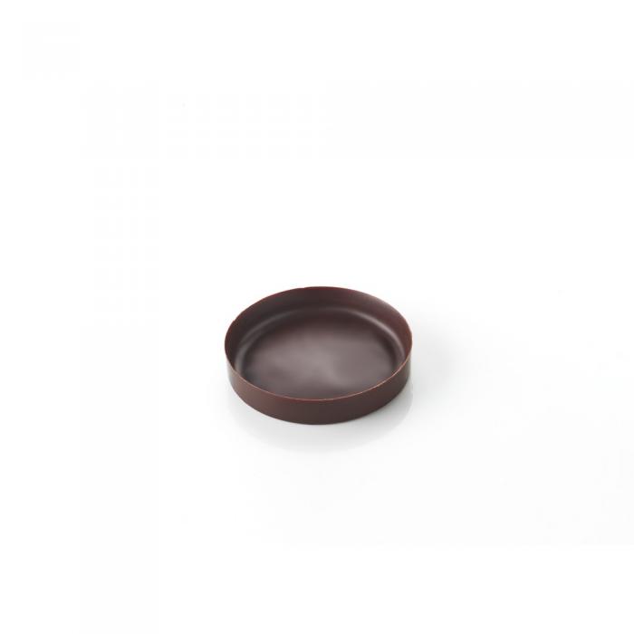 Moyens ronds slim en chocolat par la rose noire