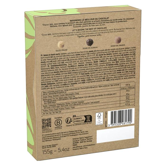 coffret 12 truffes 150g par valrhona