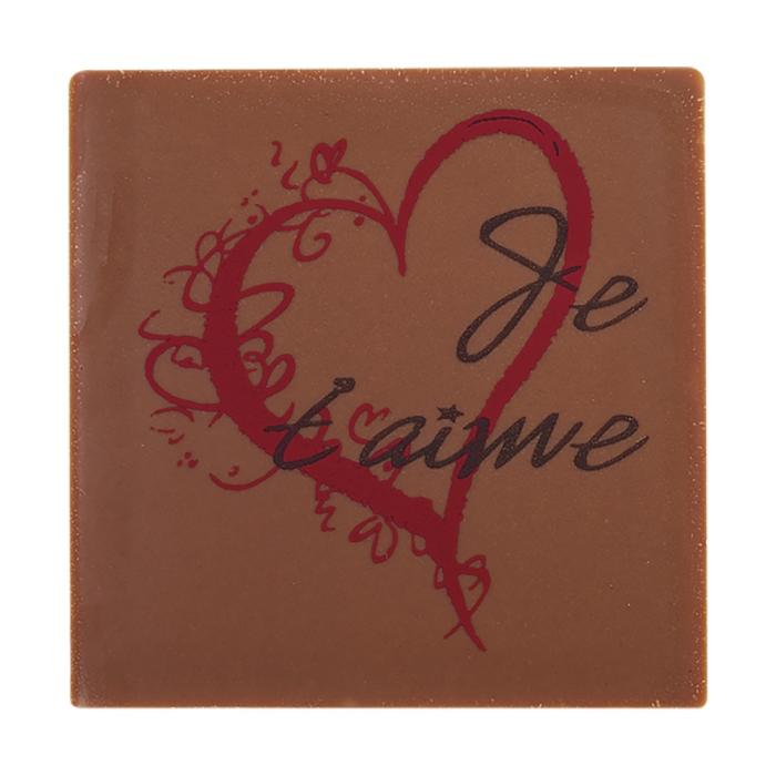 carré je t'aime cœur amour par chocolatree