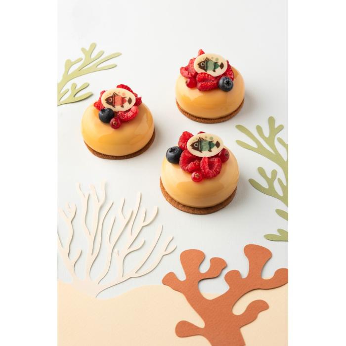 decor ovale poisson rouge par chocolatree