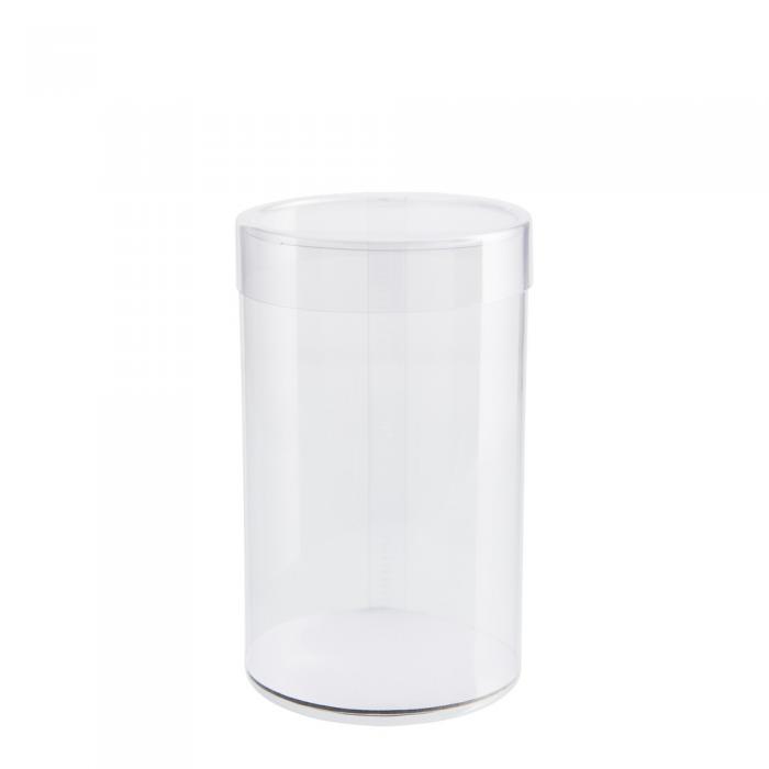 Boite tube transparente 11 cm par Valrhona