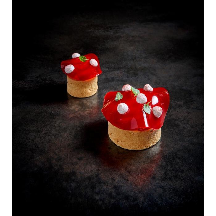 fonds tarte mini ronds sucres vanille par la rose noire