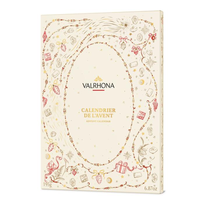calendrier avent noel 2026 195 g par valrhona